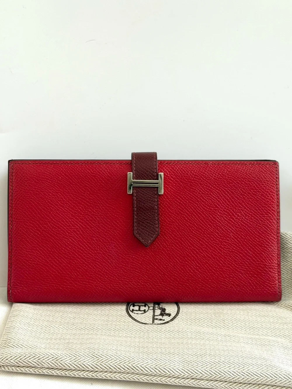 Hermes Bearn Bicolor Epsom Wallet